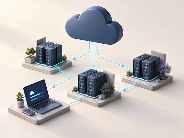 Illustration: connected cloud infrastructure